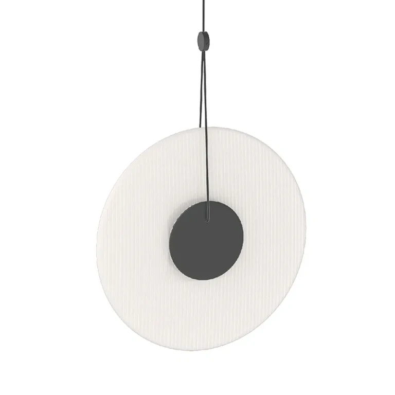 Satin Black LED Pendant from the Meclisse Collection