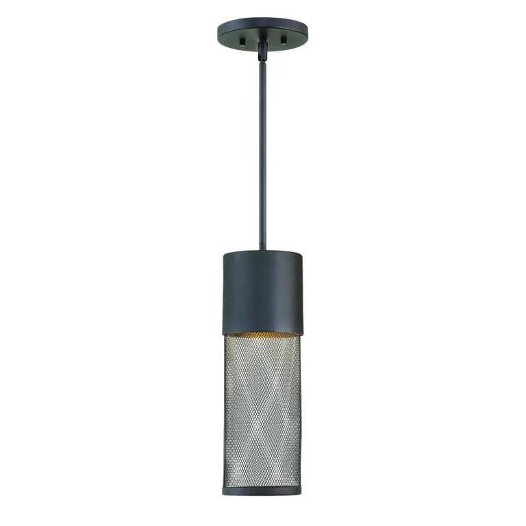 Black LED Hanging Lantern from the Aria Collection