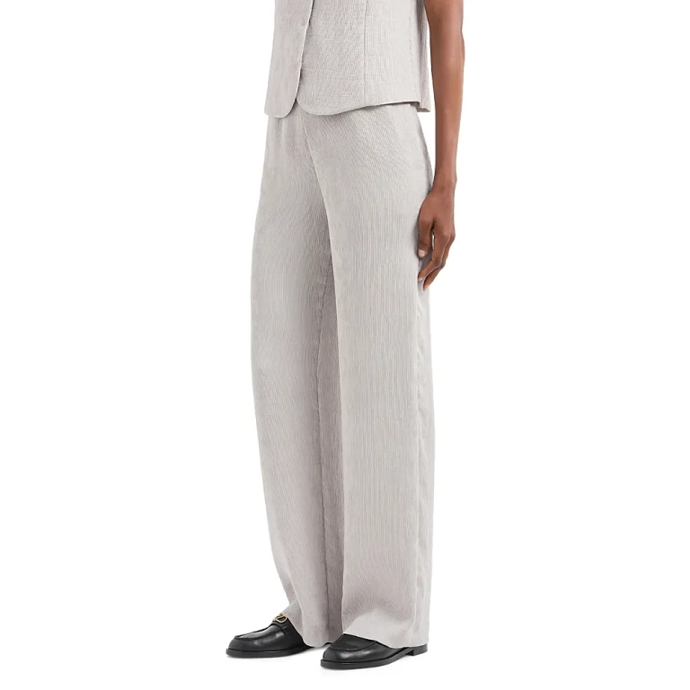 Emporio Armani Fluid Cannette Ribbed Trousers