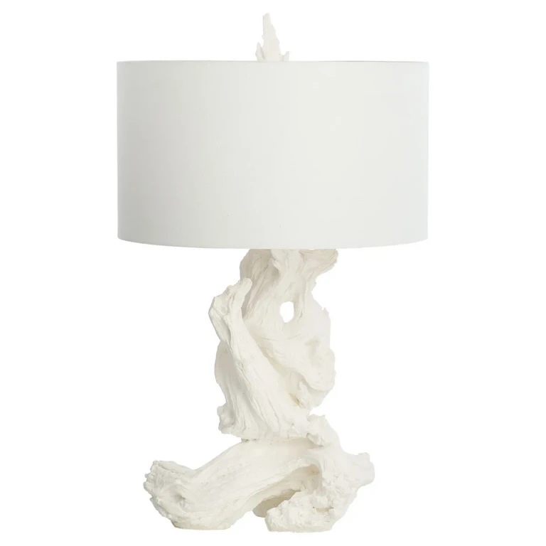 White Table Lamp from the Driftwood Collection