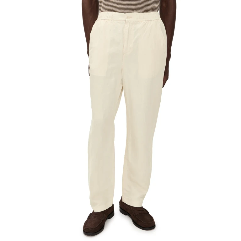 Lacoste Cotton Linen Trousers Naturel Clair L