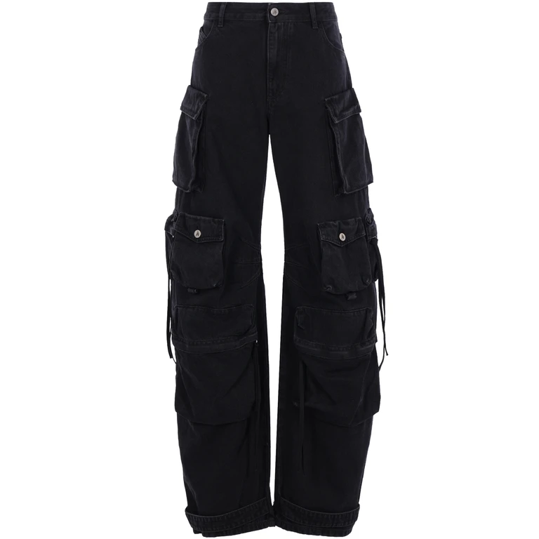 The Attico Jeans Black - Women