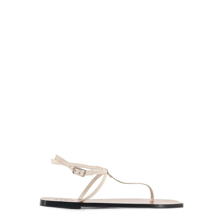 ATP ATELIER Sandals Linen Pelle - Women