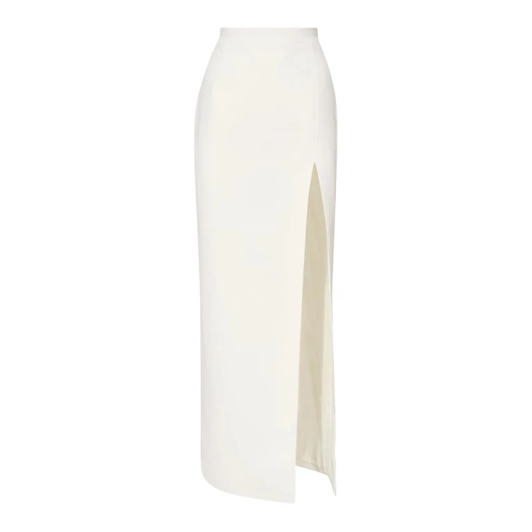 Alessandra Rich Jupe Midi - Blanc