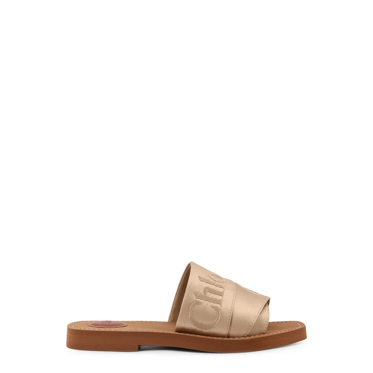 Chloè Sandals Light Sand Satin/gomma - Women
