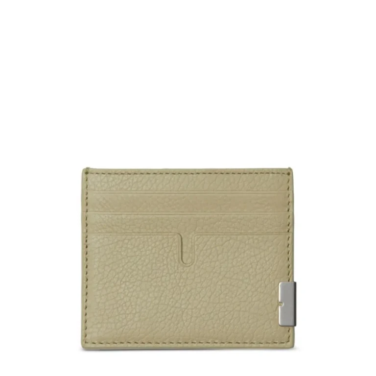 Burberry Tall B Cut Leather Card Case