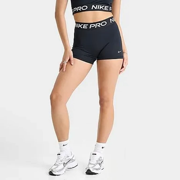 Nike Women's Pro Mid-Rise 3" Biker Shorts in Black Size: XS