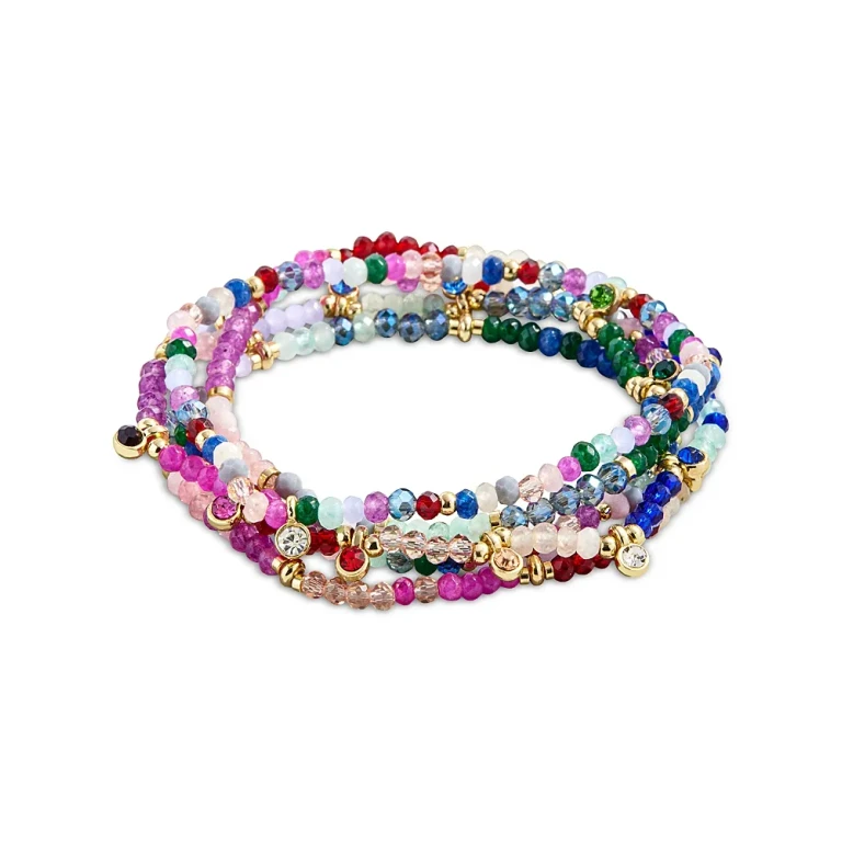 BaubleBar Indya Semi-Precious Layered Bracelets Multi One Size