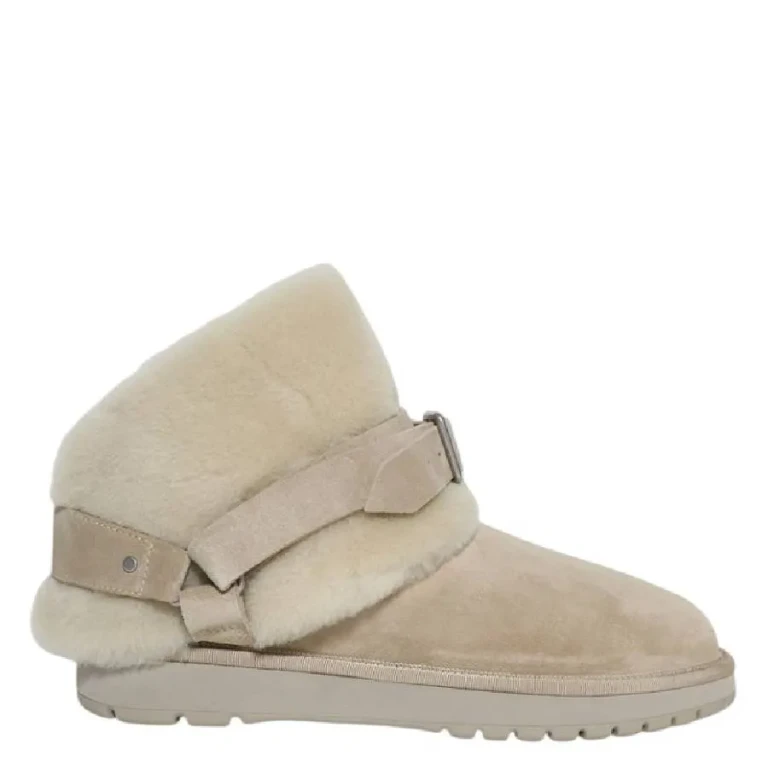 Burberry Suede And Shearling Chubby Boots