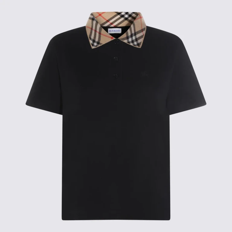 Valentino Black Cotton Polo Shirt