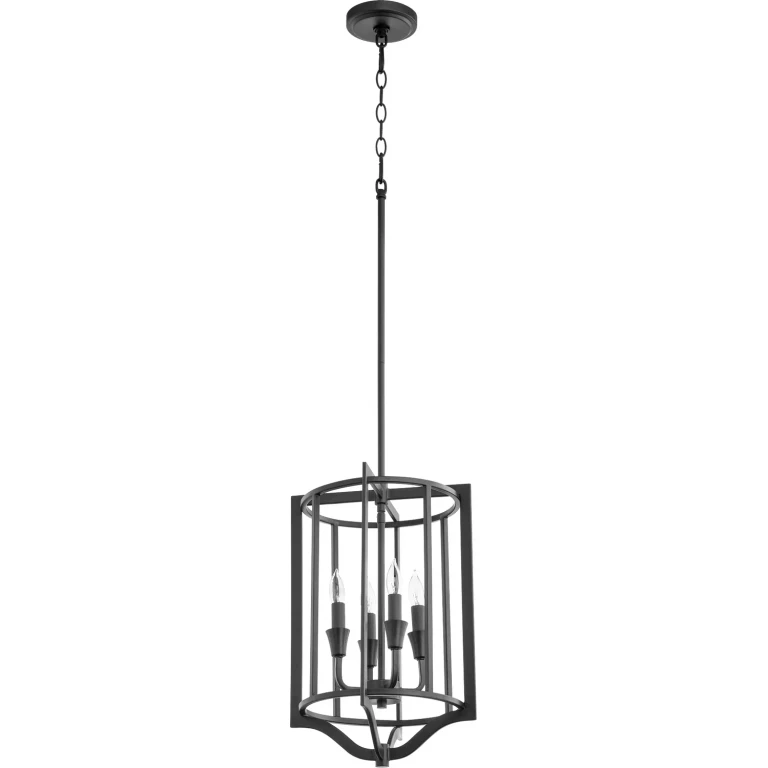 Textured Black Four Light Pendant from the Marquee Collection