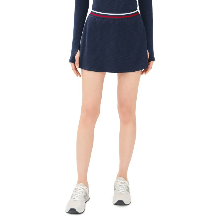 Splits59 Kaia Active Rib Skort Heather Indigo XS