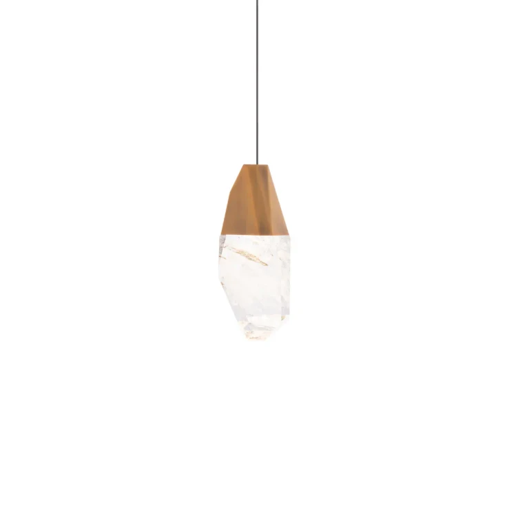 Martini 1-Light LED Mini Pendant in Aged Brass