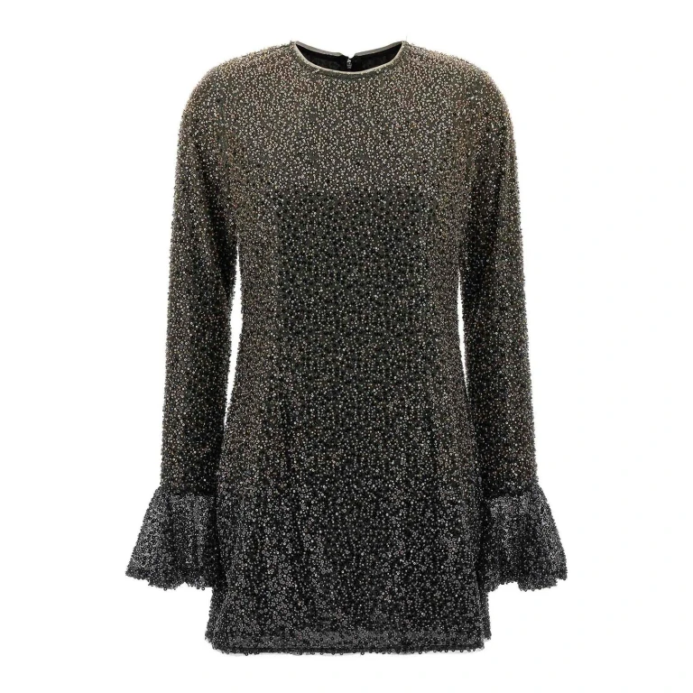 Rotate Birger Christensen Robe Courte - Marron