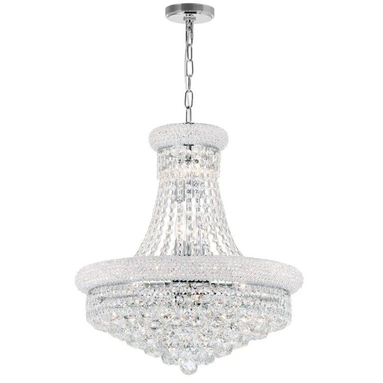 Chrome 14 Light Chandelier from the Empire Collection