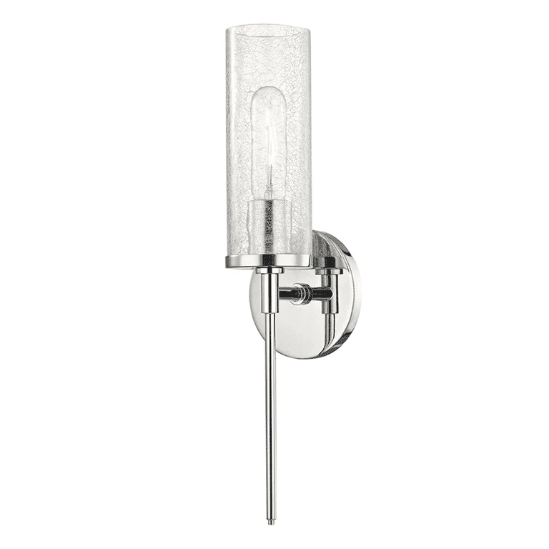 Polished Nickel One Light Wall Sconce from the Olivia Collection