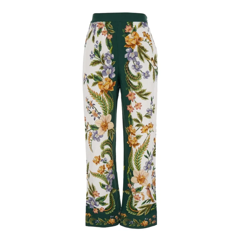 Farm Rio Multicolor Pants With All-over Floral Print In Fabric For Women