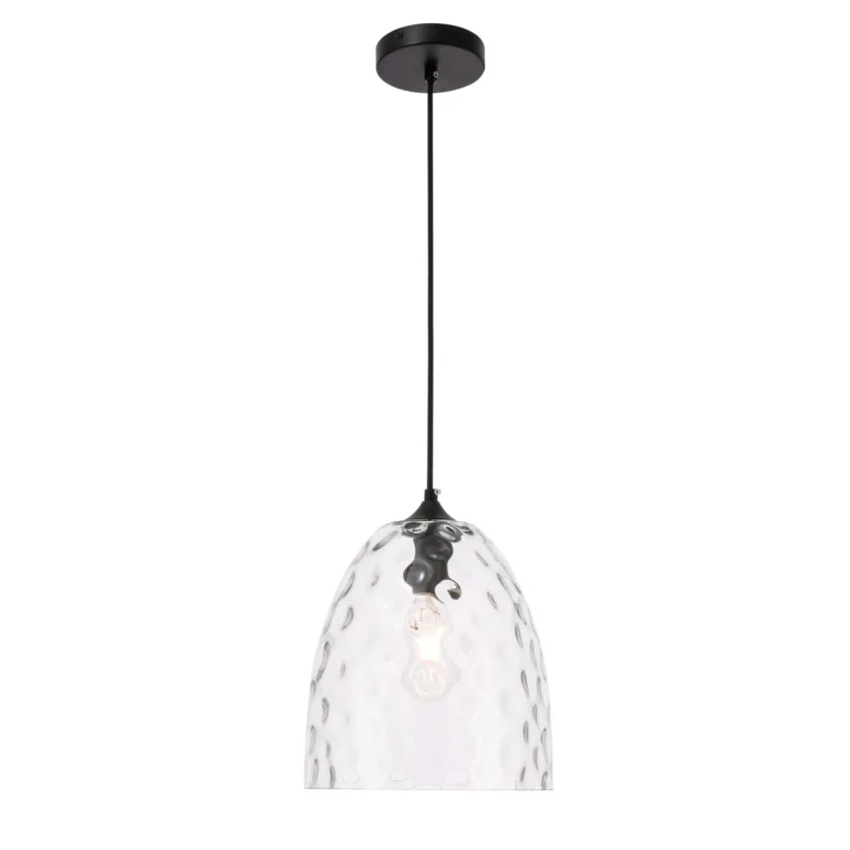 Black One Light Pendant from the Gibson Collection