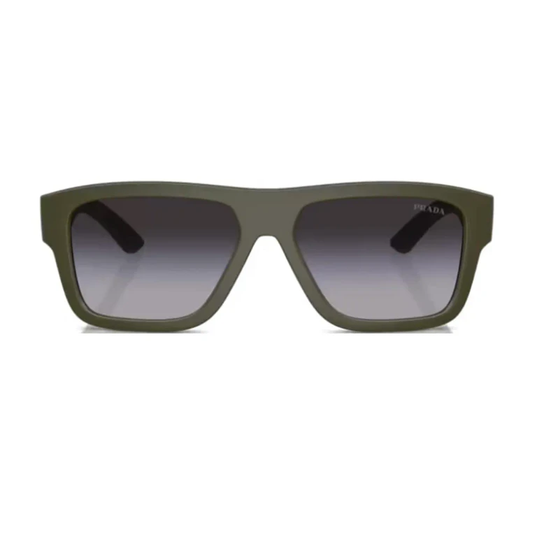 Prada Linea Rossa Ps04zs 15x09u Verde Militare Opaco Sunglasses