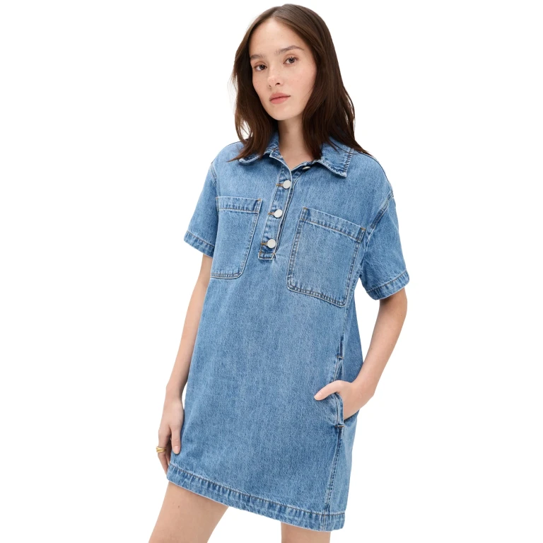 BLANKNYC Easy Goer Dress Easy Goer/Medium Indigo S
