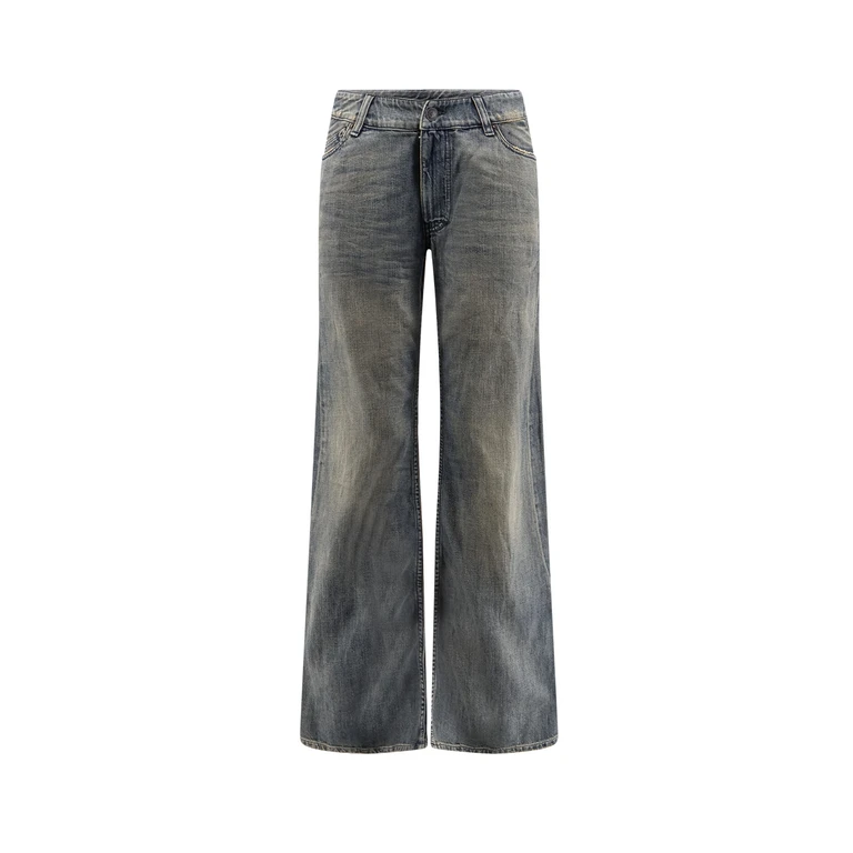 Balenciaga Jeans Blue Giallo Cotone - Women