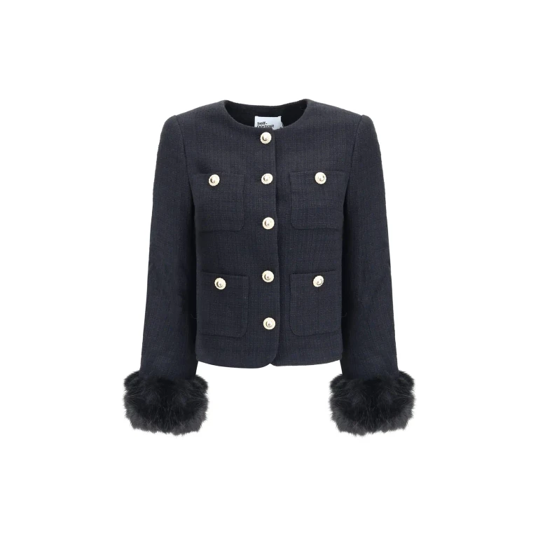 Self Portrait Blazer - Noir (AW25088JBBLACK)