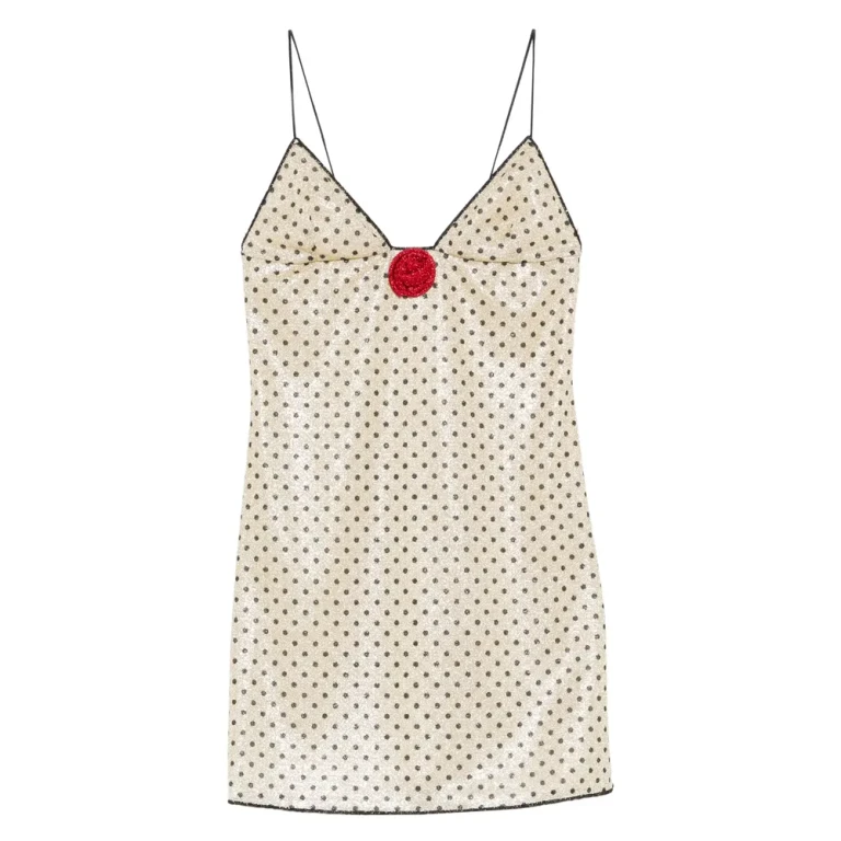 Oséree Lumière Rose Pois Mini Dress