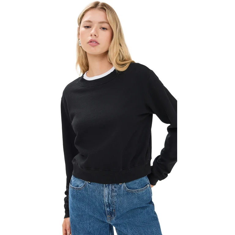 Cotton Citizen Milan Crew Jet Black M