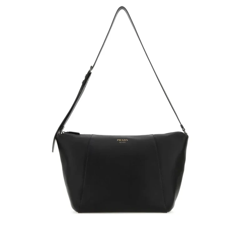 Black Leather Crossbody Bag