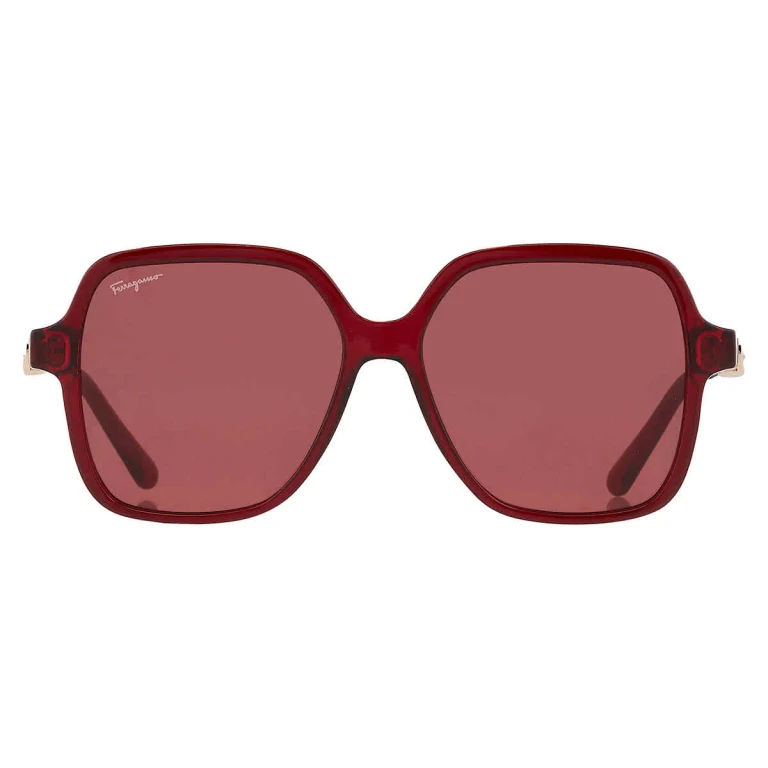 Salvatore Ferragamo Burgundy Square Ladies Sunglasses SF1083S 612 57
