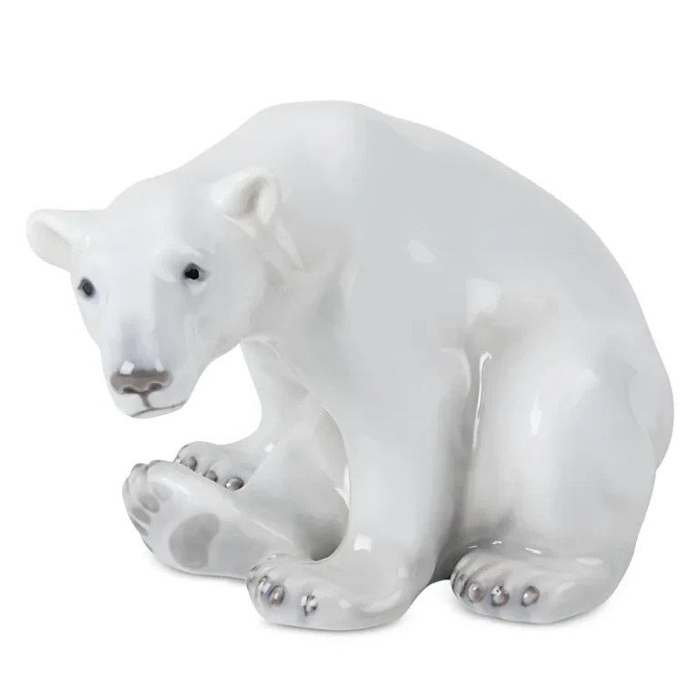 Royal Copenhagen Polar Bear Sitting Figurine