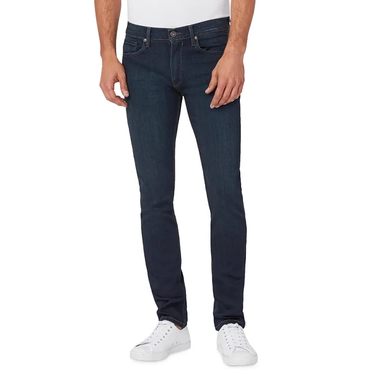 Paige Lennox Slim Fit Jeans in Cellar Blue