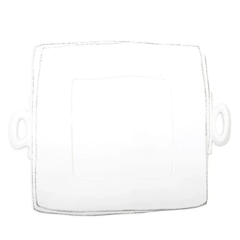 Vietri Lastra Square Handled Platter