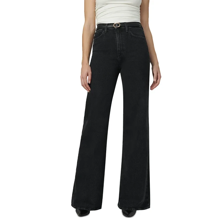 Joe's Jeans The Mia High Rise Wide Leg Jeans in Black