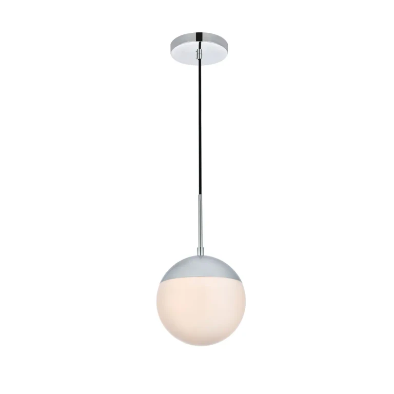 Chrome One Light Pendant from the Eclipse Collection