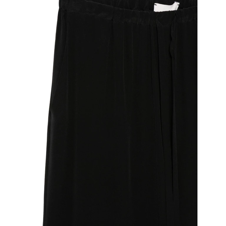 Alysi Trousers Black Silk - Women