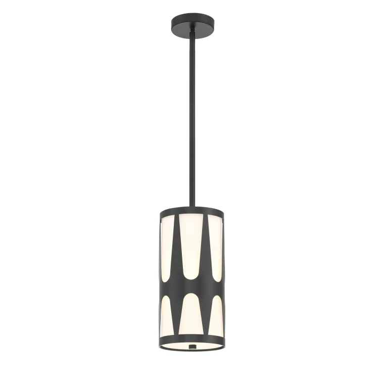 Black One Light Pendant from the Royston Collection