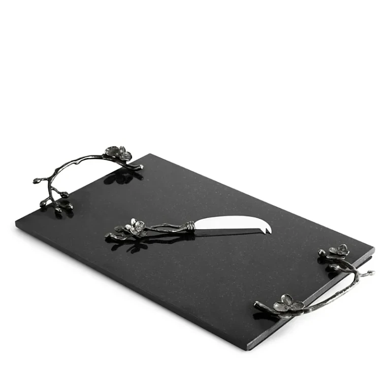 Michael Aram Black Orchid Cheese Board & Knife