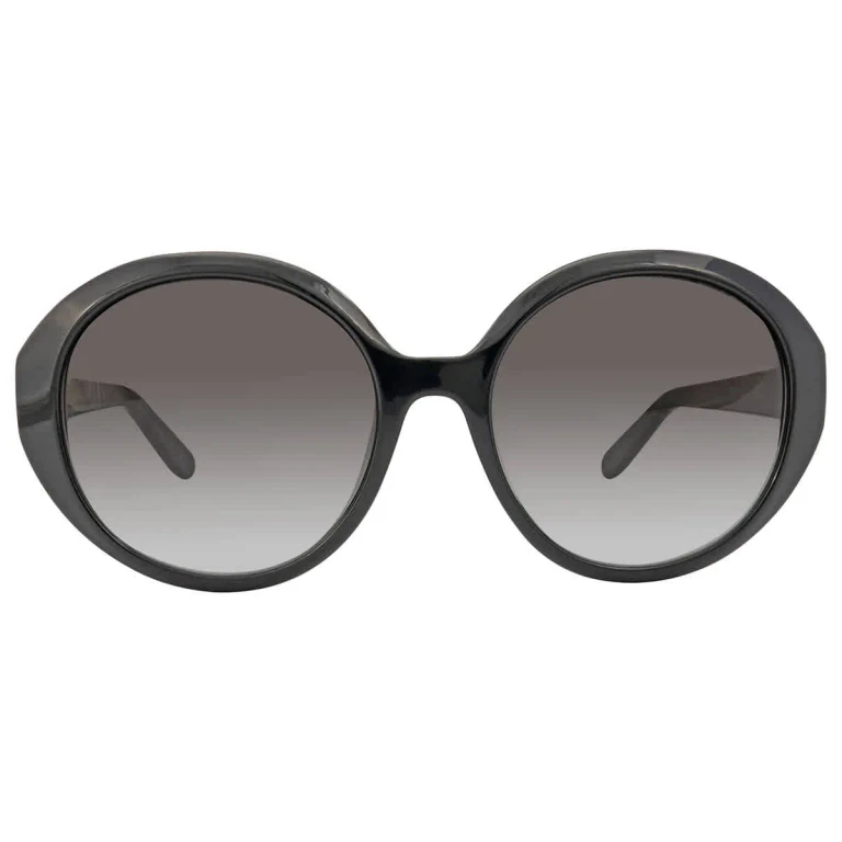 Ferragamo Grey Gradient Round Ladies Sunglasses SF1067S 001 57