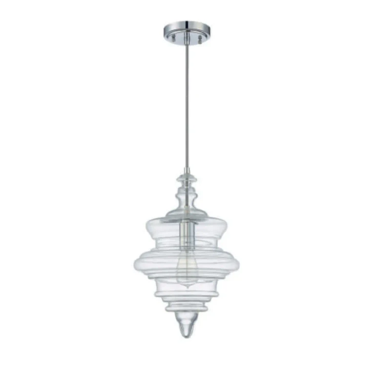 Chrome One Light Mini Pendant from the Pendant Collection
