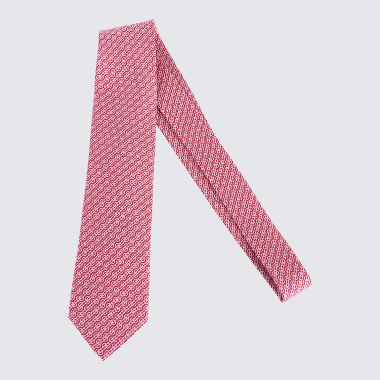 Ferragamo Ties Pink _si - Men