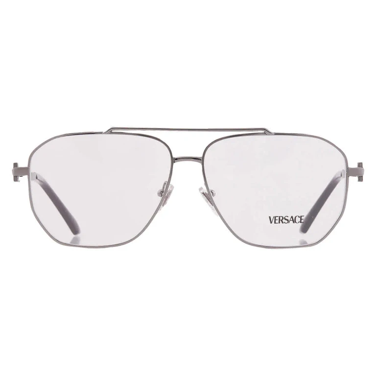 Versace Demo Square Mens Eyeglasses VE1307 1001 59