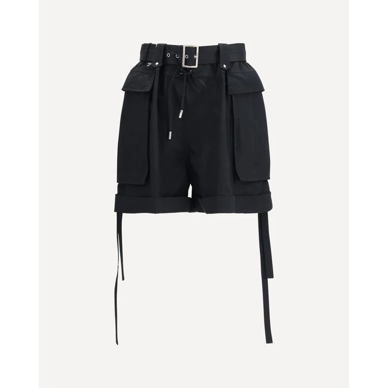 ALEXANDER McQUEEN Cotton Shorts with belt Female 38