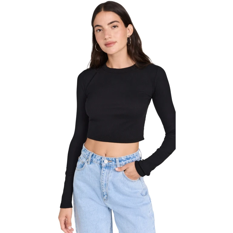 Cotton Citizen Verona Crop Shirt Crimson L