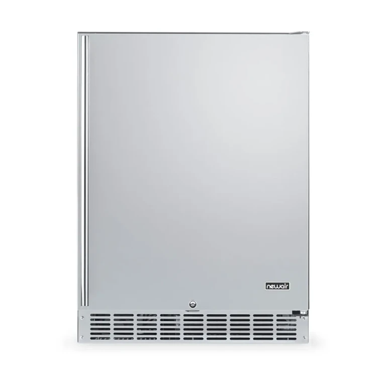 New Air 160 Can Beverage Mini Fridge - Stainless Steel