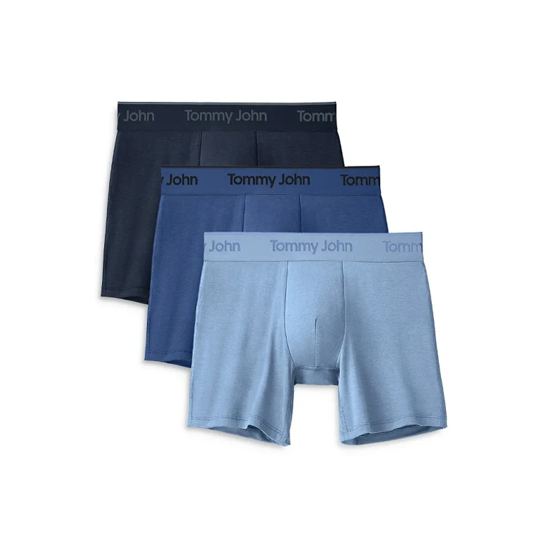 Tommy John Second Skin Essentials 6 Boxer Briefs, Pack of 3
