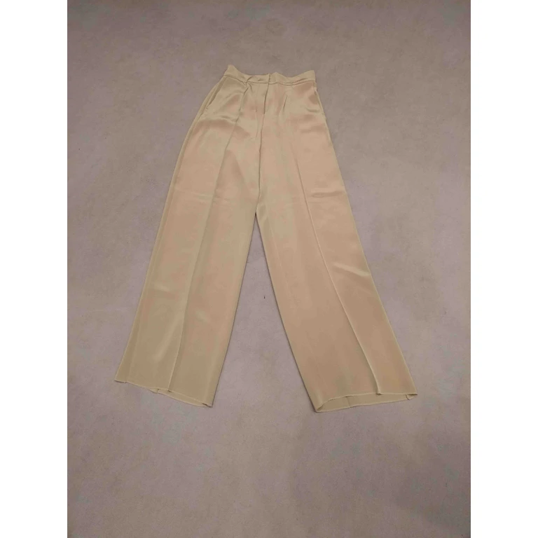 Max Mara Palanca Nude & Neutrals Silk Pant - Women