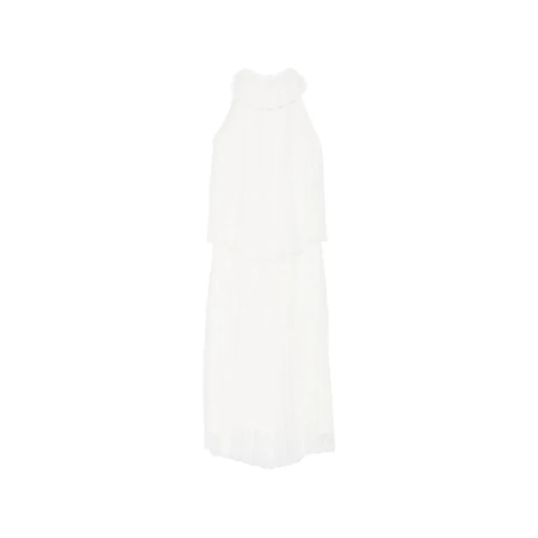 Fabiana Filippi Pleated Layered Maxi Dress