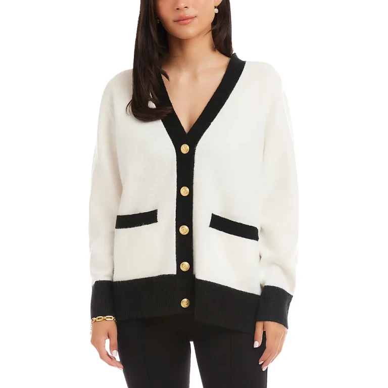 Karen Kane Colorblock Cardigan Sweater