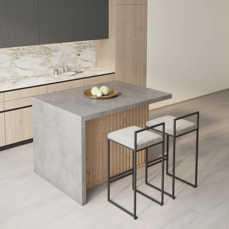 72" Large Kitchen Island Marble Veneered Top with Storage White Kitchen Cabinet